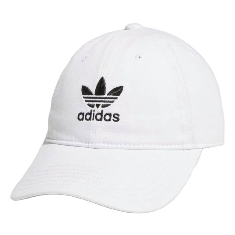 white adidas originals style women’s hat | adidas embroidered logo | adjustable - Picture 8 of 8